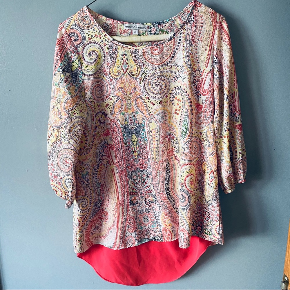 Moa Moa printed blouse
